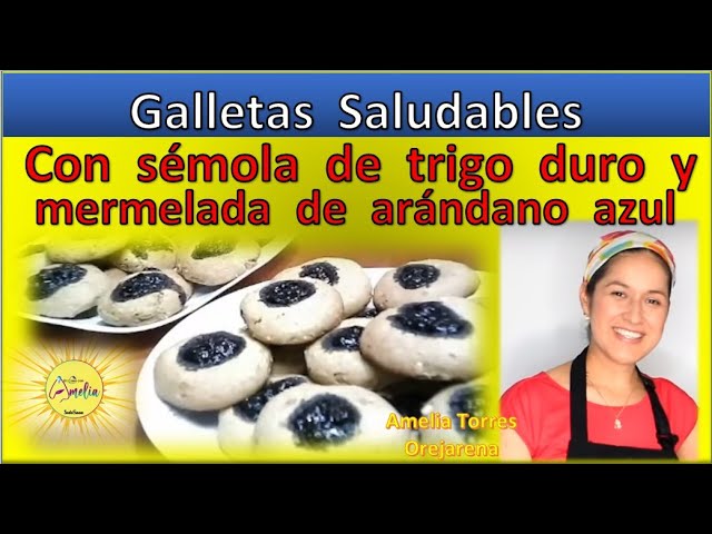 Galletas Saludables con Mermelada de Arandano