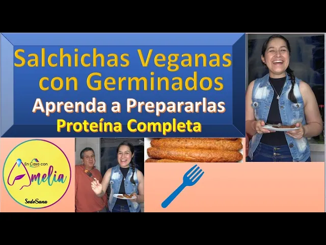 Salchichas Veganas con germinados