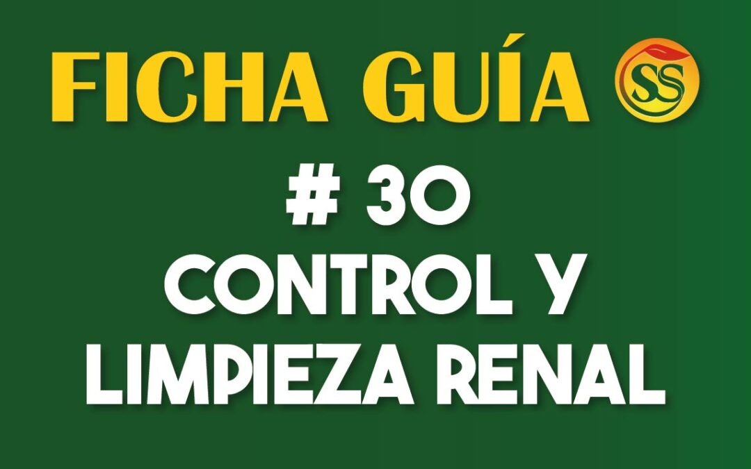 FICHA-GUÍA # 30 – CONTROL Y LIMPIEZA RENAL – OCTUBRE -2024